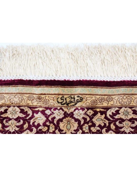 Hand made rug Ghom Silk Persia cm.100x153