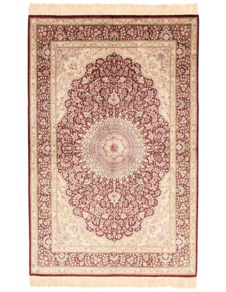 Hand made rug Ghom Silk Persia cm.130x200