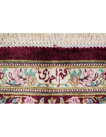 Hand made rug Ghom Silk Persia cm.130x200