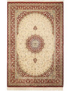 Hand made rug Ghom Silk Persia cm.132x201
