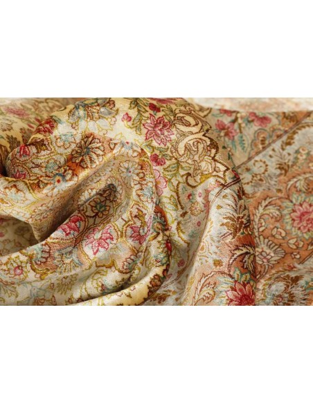 Hand made rug Ghom Silk Persia cm.102x152