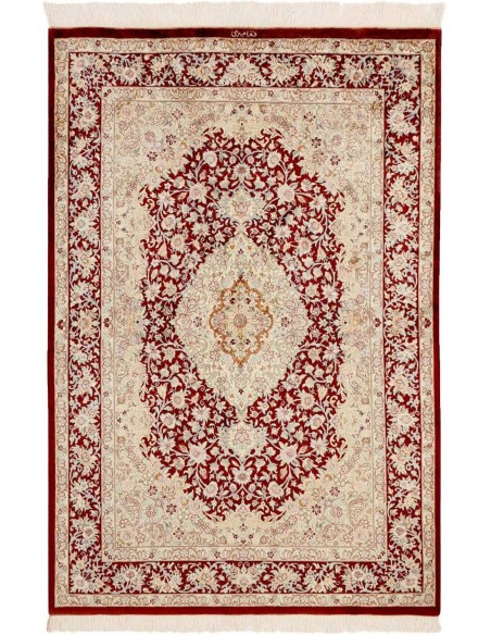 Hand made rug Ghom Silk Persia cm.98x145