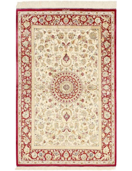 Hand made rug Ghom Silk Persia cm.98x155