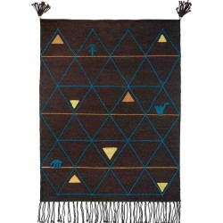 tappeto AISHA SITAP BLUE LANA geometrico da EUR 780.8