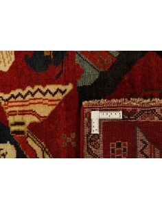 Hand made rug Kashghai Old Figural Persia cm.106x178 2