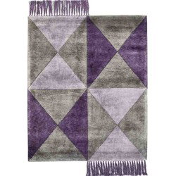 Carpet BUTTERFLY SITAP  PURPLE SETA geometrico da EUR 872.3