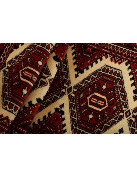 Hand made rug Torkaman Fine Persia cm.84x291