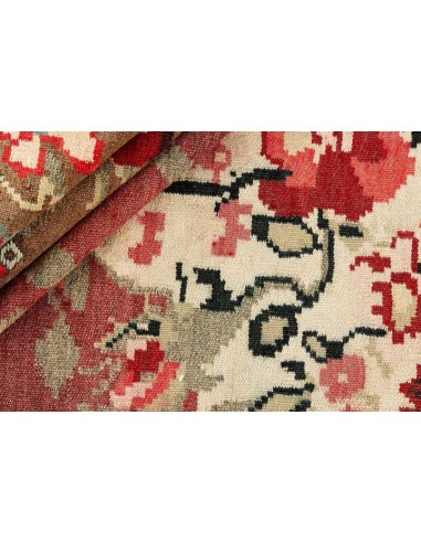 Hand made rug Rose Kilim Old Moldavia cm.185x317