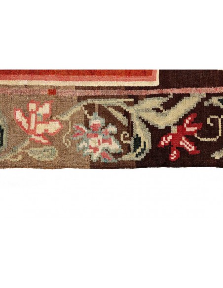 Hand made rug Rose Kilim Old Moldavia cm.185x317