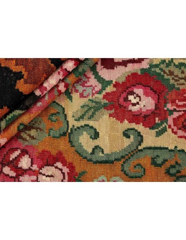 Hand made rug Rose Kilim Old Moldavia cm.182x317