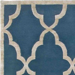 tappeto CHANTAL SITAP BLUE LANA geometrico da EUR 2244.8 2