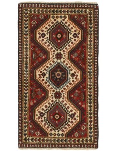 Hand made rug Yalameh Persia cm.62x108