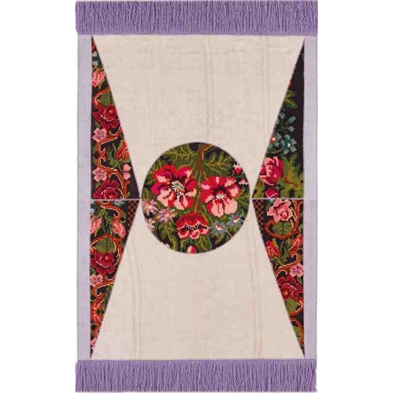 tappeto DA VINCI SITAP FLOWER LILLA LANA geometrico da EUR 1342