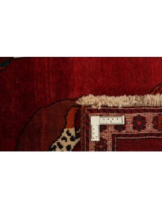 Hand made rug Kashghai Old Figural Persia cm.96x200 2
