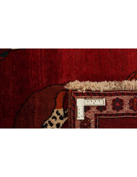 Hand made rug Kashghai Old Figural Persia cm.96x200