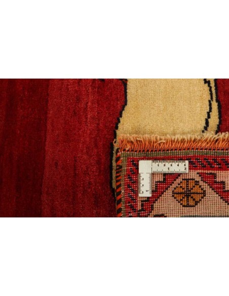 Hand made rug Kashghai Old Figural Persia cm.121x175