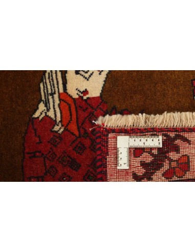 Hand made rug Kashghai Old Figural Persia cm.112x160