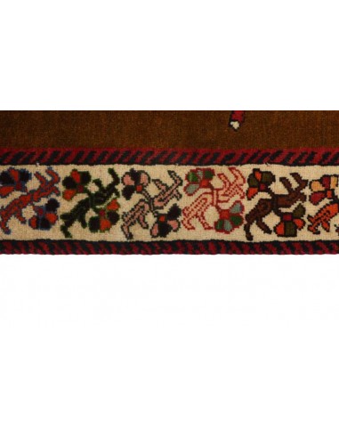 Hand made rug Kashghai Old Figural Persia cm.112x160