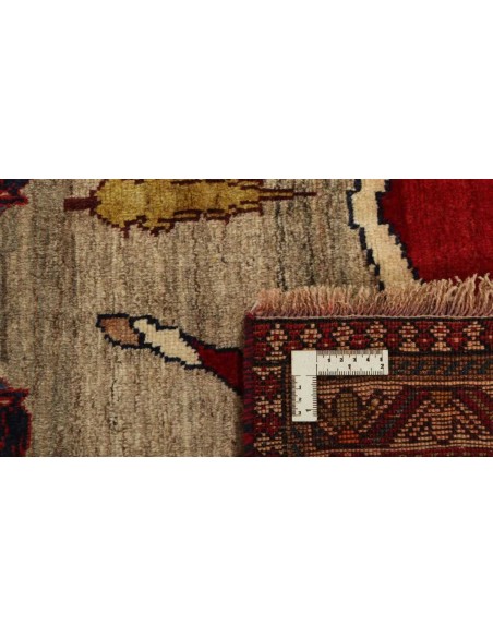Hand made rug Kashghai Old Figural Persia cm.121x182