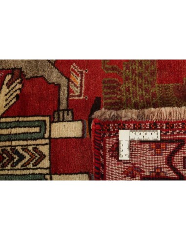 Hand made rug Kashghai Old Figural Persia cm.121x152
