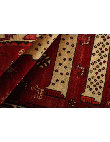 Hand made rug Kashghai Old Figural Persia cm.115x193