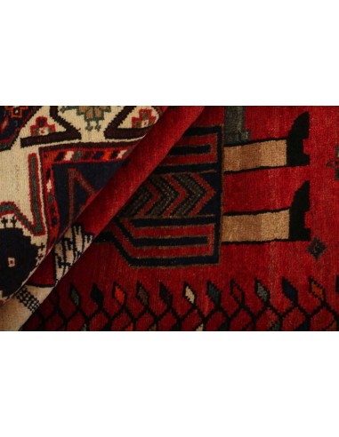 Hand made rug Kashghai Old Figural Persia cm.153x240