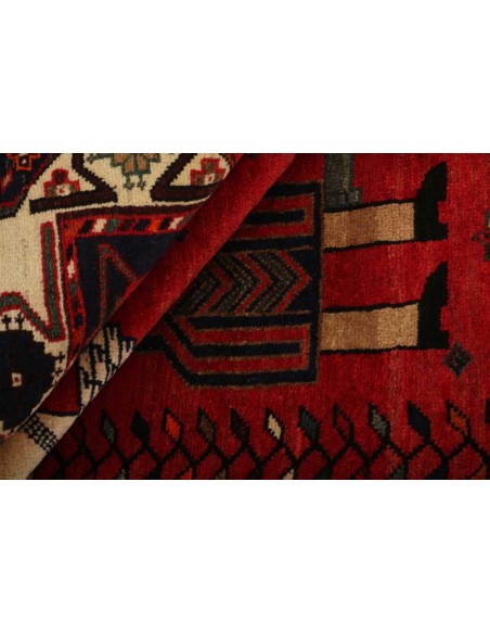 Hand made rug Kashghai Old Figural Persia cm.153x240