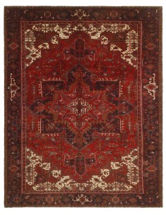 Hand made rug Heriz Persia cm.308x386
