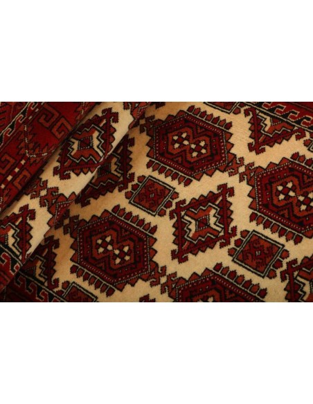 Hand made rug Torkaman Fine Persia cm.90x290