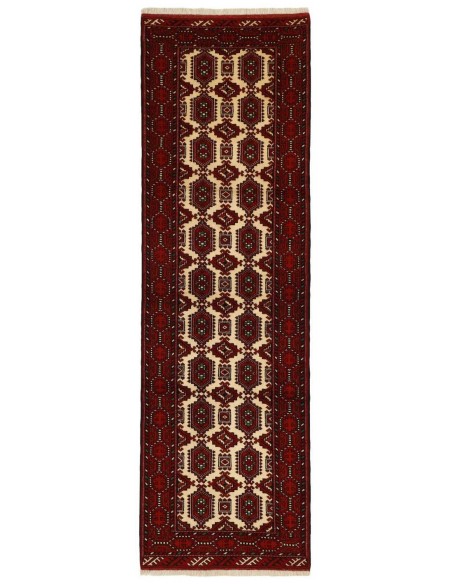 Hand made rug Torkaman Fine Persia cm.84x288