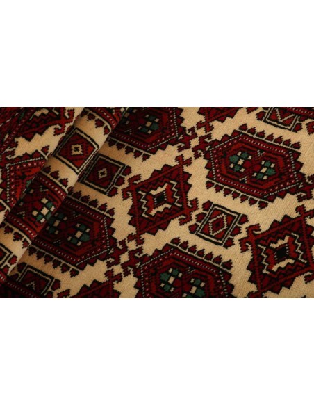 Hand made rug Torkaman Fine Persia cm.84x288