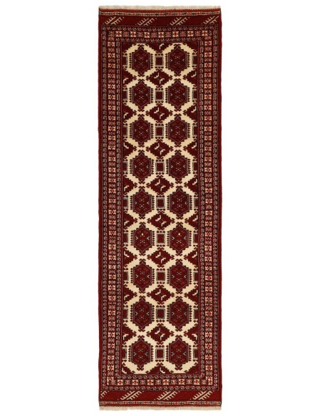 Hand made rug Torkaman Fine Persia cm.85x290