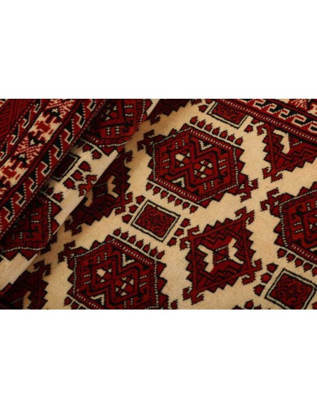 Hand made rug Torkaman Fine Persia cm.85x290