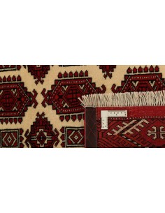 Hand made rug Torkaman Fine Persia cm.82x298 2