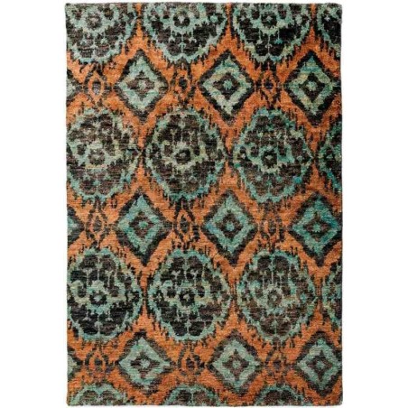 Carpet HIMALAYA SITAP IKAT BLUE geometrico da EUR 658.8