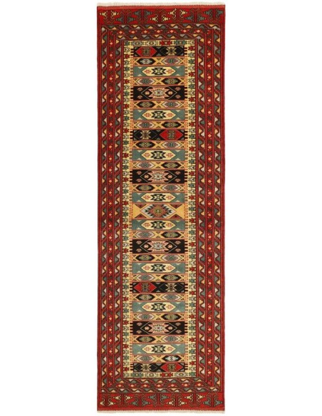 Hand made rug Torkaman Fine Persia cm.86x296