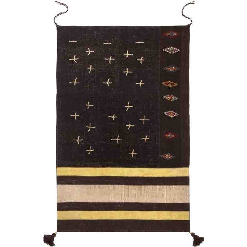 tappeto JANIRA SITAP BROWN MUSTAR LANA geometrico da EUR 1842.2