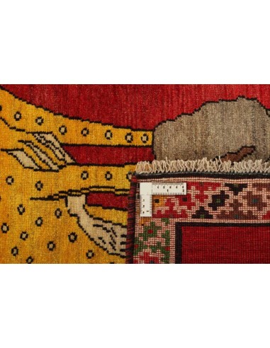 Hand made rug Kashghai Old Figural Persia cm.100x142