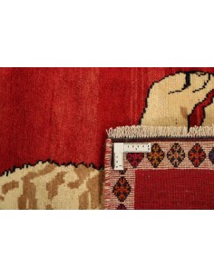 Hand made rug Kashghai Old Figural Persia cm.96x148 2