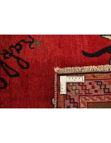 Hand made rug Kashghai Old Figural Persia cm.100x142