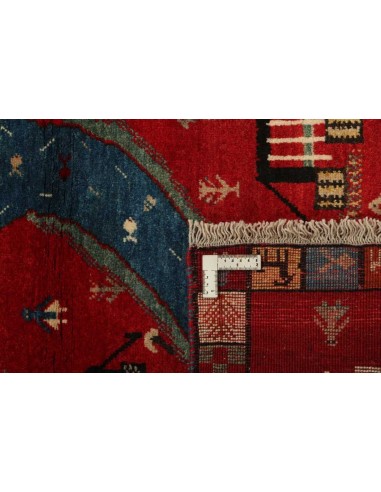 Hand made rug Kashghai Old Figural Persia cm.101x143
