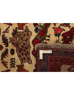 Hand made rug Kashghai Old Figural Persia cm.112x150 2