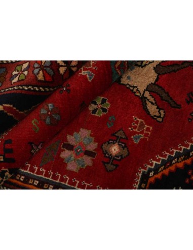 Hand made rug Kashghai Old Figural Persia cm.106x152