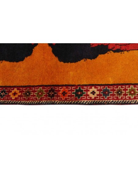 Hand made rug Kashghai Old Figural Persia cm.75x184