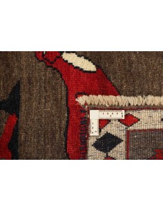 Hand made rug Kashghai Old Figural Persia cm.97x170 2