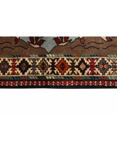 Hand made rug Kashghai Old Figural Persia cm.100x155
