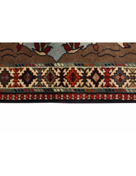 Hand made rug Kashghai Old Figural Persia cm.100x155