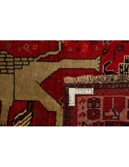 Hand made rug Kashghai Old Figural Persia cm.110x160