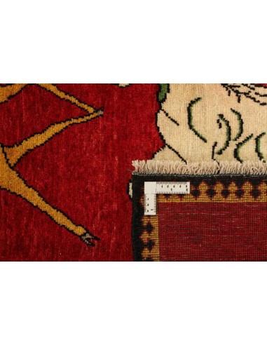 Hand made rug Kashghai Old Figural Persia cm.101x201