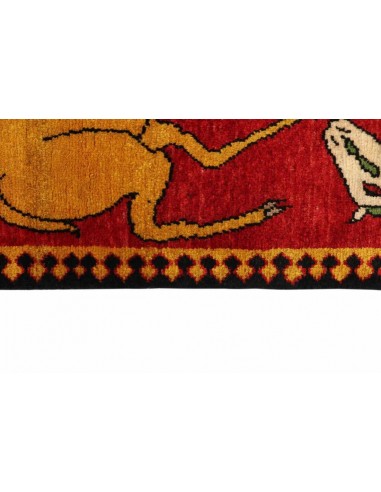 Hand made rug Kashghai Old Figural Persia cm.101x201